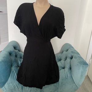 Forever 21 Black Jersey Midi Dress M.